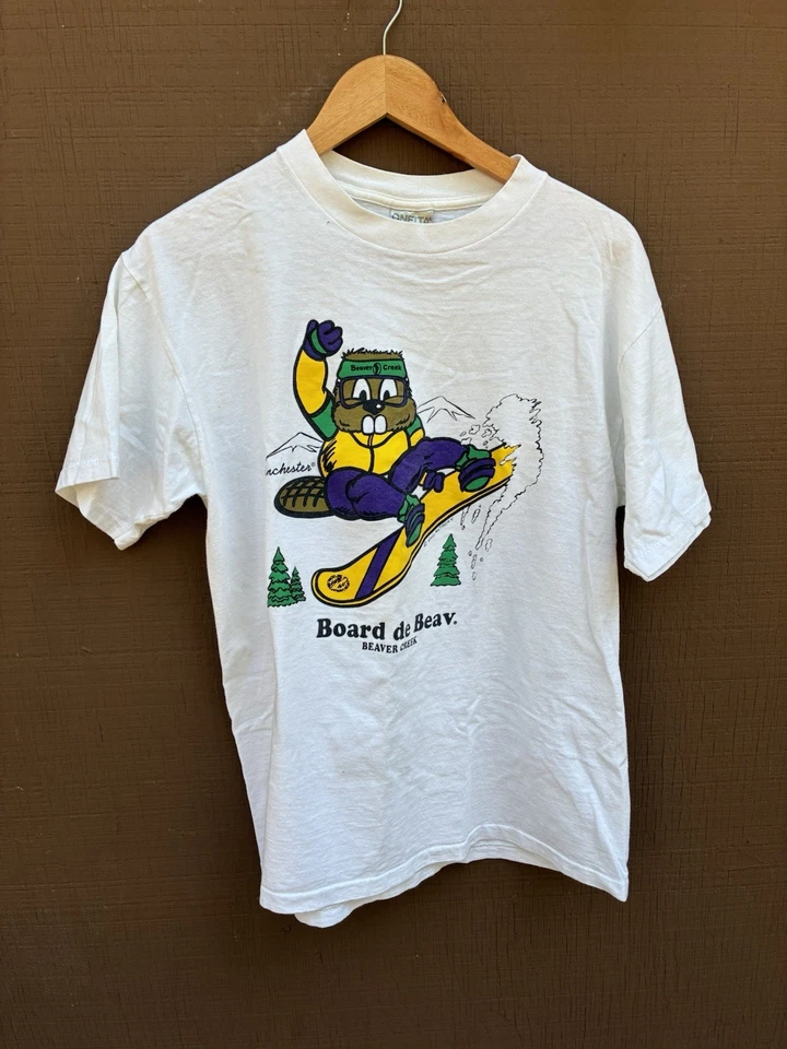 Beaver Creek Vino Anthony Colorado 衬衫 单针 大号 滑雪桶 avon — 第 1/4 张图片