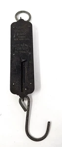 Escala colgante de metal vintage John Chatillon & Sons 25 lb - Imagen 1 de 10