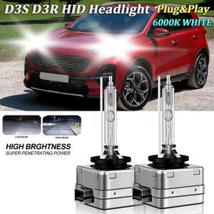 For Kia Sportage 2014-2016 6000K HID Xenon Headlight Bulbs Low Beam Kit D3S/D3R - Picture 1 of 10