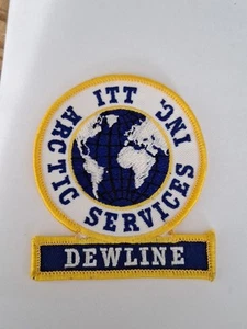 Vintage ITT ARCTIC SERVICES INC. telefono internazionale telegrafo radar patch - Foto 1 di 4