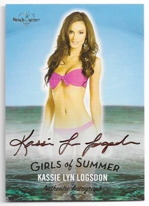2025 Benchwarmer Girls of Summer Kassie Lyn Logsdon autógrafo automático en tarjeta ¡Lo último! - Imagen 1 de 2