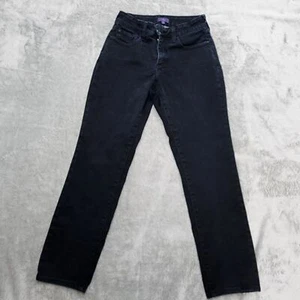 NYDJ Jeans Womens 2 Blue Mid Rise Skinny Leg Lift Tuck Denim Not Your Daughters - Picture 1 of 13