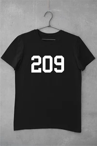 California 209 Shirt, Area Code, Alameda, Alpine, El Dorado, Fresno, Madera - Picture 1 of 1