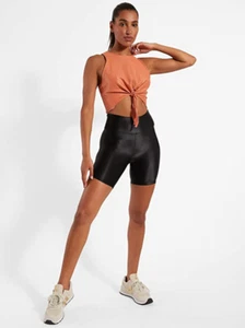 Pantalones Cortos Koral Start High Rise Infinity Negros Talla S 3722 - Imagen 1 de 2