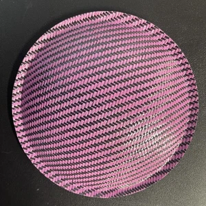 6,5 Zoll Pink & Schwarz Kohlefaser Composite Staubkappe Lautsprecher Subwoofer 165 mm Sub - Bild 1 von 10