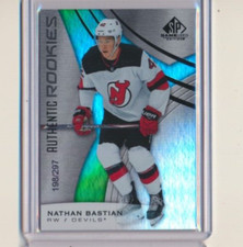 2019-20 SP Game Used Authentic Rookies 153 Nathan Bastian /297 NJ Devils