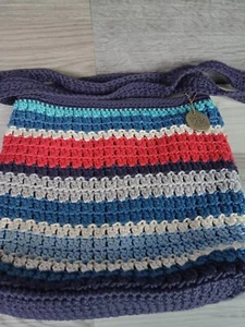 The Sak Amberly Tote Purse Crochet Multicolor Striped Boho Summer Bag  - Bild 1 von 9