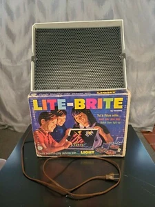 #5455 LITE-BRITE by Hasbro 1967 Vintage w Original Box Pegs Light Bright WORKS! - Picture 1 of 12