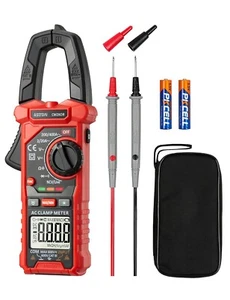 Digital Clamp Meter Multimeter 2000 Counts Auto-ranging Amp Tester AC/DC - Picture 1 of 8