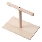Rotatable Training Stand Wooden Parrot Table Stand