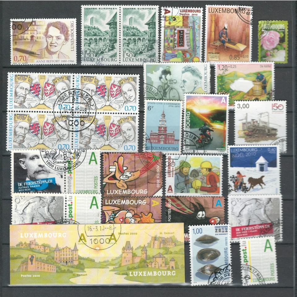 LOTE DE SELLOS CONMEMORATIVOS MODERNOS USADOS COLECCIÓN LUXEMBURGO EUROPA (LUX 323) Foto 1 de 1