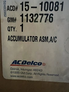 For Cadillac DeVille Eldorado Seville A/C AC Accumulator GM 1132776 - Picture 1 of 3