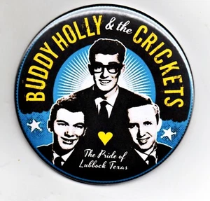 Buddy Holly 3" Fridge Magnet Crickets Rock n Roll legend Pop rockabilly Texas - Picture 1 of 2