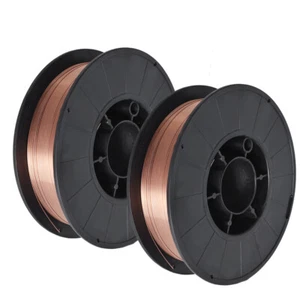 2 Pack ER70S-6 .030" (0.8mm) Mild Steel MIG Welding Wire 11-lb Roll Wire - Picture 1 of 8