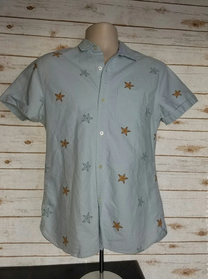 Camisa Preppy Para Hombre Hawkings McGill Manga Corta Talla Pequeña Foto 1 de 2
