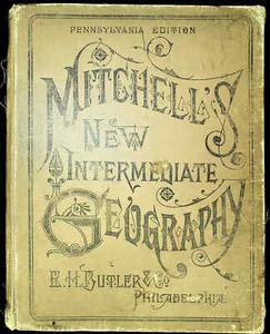 Mitchell's New Intermediate Geography Pennsylvania Edition hardcover 1891 - Bild 1 von 2