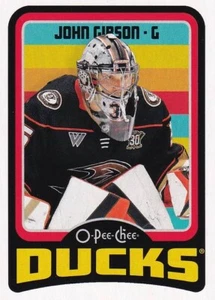 2024-25 O-Pee- Chee - Retro #408 John Gibson - Ducks - Picture 1 of 2
