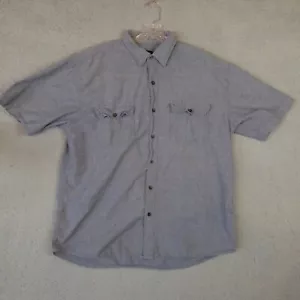 Camisa Key Para Hombres XL Extra Grande Azul Denim Camisa de Trabajo Abotonada Ropa Mecánica - Imagen 1 de 6