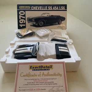 Diecast 1/18 Exact Detail 1970 Chevelle Cabrio / sowohl weiß als auch schwarz Top  - Bild 1 von 3
