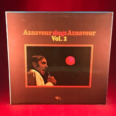 CHARLES AZNAVOUR Sings Aznavour Volume 2 1971 UK vinyl LP To My Daughter - Image 1 of 4