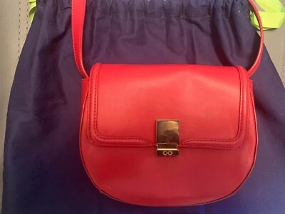 C. Wonder Red Leather Crossbody Bag  - Imagem 1 de 4
