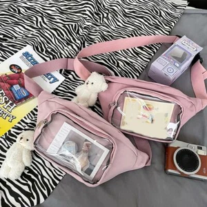 Casual Transparent Itabag Purses Belt Pouch Y2K Chest Bag Women Lolita - Picture 1 of 15