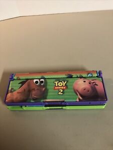 Toy Story 2 Buzz Lightyear Woody Storage pencil Case Holder  Reversible Vintage