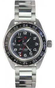 Vostok Komandirskie 02019A GMT Russian Watch Military Automatic USA Seller - Picture 1 of 6