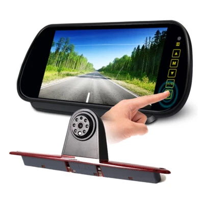 7" Mirror Monitor + Brake Light Backup Camera Kit for Ford Transit Van 2014-2018 - Image 1 of 4