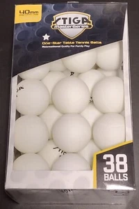 Posten (35) Stiga Master Series 1-Star Tischtennisbälle 40 mm weiß neu geöffnet - Bild 1 von 1