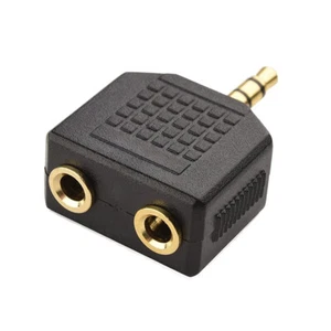 3.5mm Stereo Male to Dual Female Jack Audio Splitter Adapter Connector - Picture 1 of 1