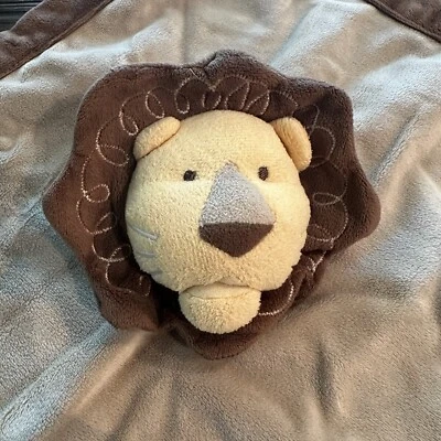 Amy Coe Marrón Bronceado León Roary Lovey Lovie Bebé Manta de Seguridad Felpa Sin Sonajero Foto 1 de 4