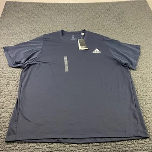 Adidas Shirt Mens 2XL Blue FreeLift Performance Crewneck Gym Training NEW - Picture 1 of 10