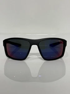 Occhiali da sole Nike Brazen Fury nero opaco specchio fuoco 60 mm nuovi con scatola - Foto 1 di 6