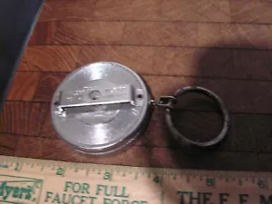 Vintage Walsco USA Chiave Portachiavi Retrattile Clip Da Cintura Metallo H1 Milford Ct - Foto 1 di 3