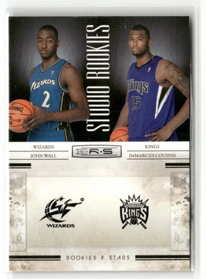 2010-11 Panini Rookies & Stars #6 John Wall / DeMarcus Cousins Studio Rookies - Image 1 of 2
