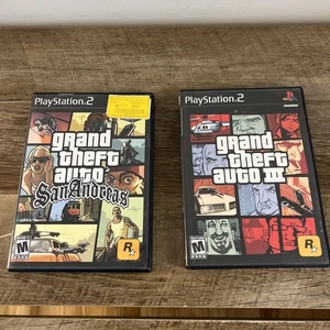 Grand Theft Auto San Andreas y GTA 3 (Sony PlayStation) PS2 Completo Probado - Imagen 1 de 4