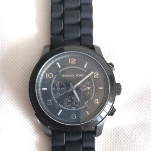 Michael Kors-Orologio da polso-Orologio-Modello n.MK8119-Nero-Acciaio inox-Cinturino gomma - Foto 1 di 10