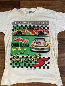 Camiseta Nascar Vintage Grande Doble Cara Kellog’s Racing 1997 Terry Labonte - Imagen 1 de 9