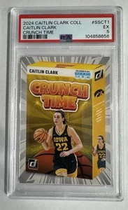 2024 Panini Caitlin Clark Crunch Time Iowa #SS-CT1 Fever Rookie RC PSA 5 EX🏀🏆 - Picture 1 of 2