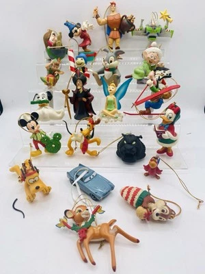21 Disney Christmas Ornaments Many Vintage Plastic and Ceramic - Image 1 of 4