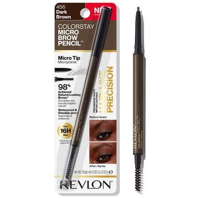 Revlon ColorStay Micro Brow Pencil Dark Brown Waterproof Eyebrow Filler - Image 1 of 4