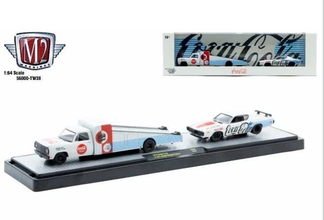 M2 Machines Auto Hauler TW38 1974 Dodge Truck 1971 Dodge Charger Custom - Image 1 of 1