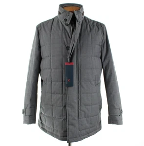 Cardinal of Canada NWD Wool Quilted Jacket w/ Hood Size L (42-44 US) In Gray - Picture 1 of 15