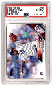 2016 Topps Nadelstreifen Luis Severino RC PSA 10 New York Yankees #265 - Bild 1 von 2