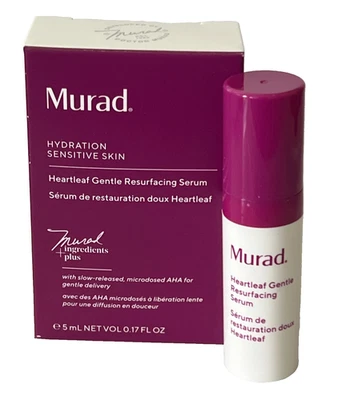 Murad Hydration Sensitive Skin Heartleaf Gentle Resurfacing Serum .17 fl Oz NEW - Image 1 of 4