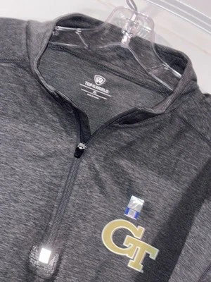Georgia Tech Men’s XL Yellow Jackets 1/4 Zip Pullover Sweatshirt Fast Shipping! - Image 1 of 3
