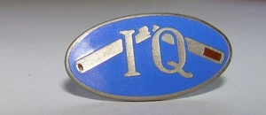 Enamel Lapel Pin IQ means I QUIT Tony Curtus PSA American Cancer Society  promo - Picture 1 of 3