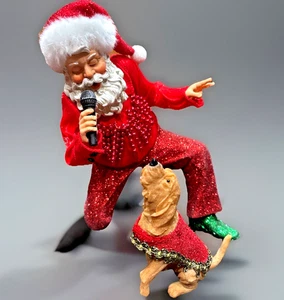 Dept. 56 Clothtique Poss Dreams Santa Elvis Presley "Nothing But a Hound Dog" - Picture 1 of 16