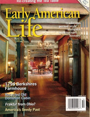 Early American Life Magazine October 2007 Period Style Antiques, History Foto 1 de 2